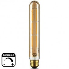 Λάμπα LED T30 Σωλήνας 6W E27 230V 650lm Ντιμαριζόμενη 2200K Θερμό φως Μελί Γυαλί 13-27846009